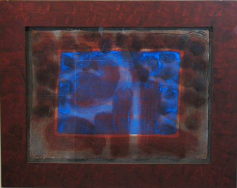 Howard Hodjkin: Blue Listening Ear, 1986, 19 x 26 inches