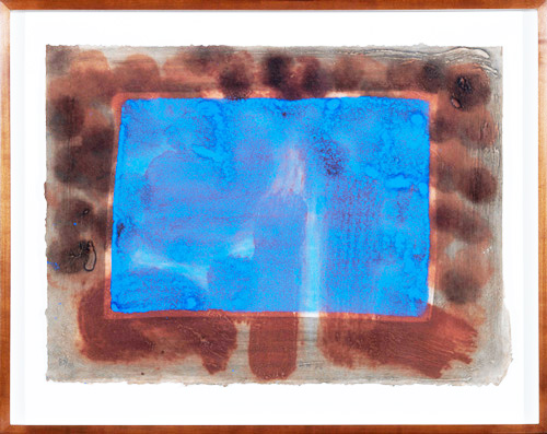 Howard Hodjkin: Blue Listening Ear, 1986, 19 x 26 inches