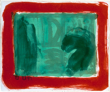 Howard Hodjkin: The Green Room, 1986, 20 x 24 inches